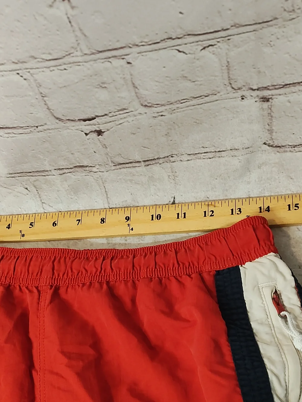 Tommy Hilfiger Red Flag Y2K Swim Shorts Small Liner